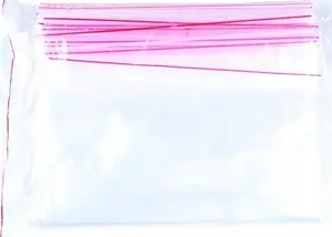 Plastic document pouch Office Products 250×350 mm LDPE reclosable bag, pack of 100, transparent