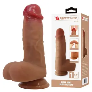 Realistic Dildo with Suction Cup, pretty love CURTIS, length 17.3 cm, diameter 4.2 cm