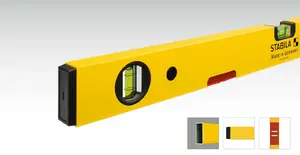 Carpenter's level STABILA 0.5 m model 02143, yellow, bubble vial, compact 50 cm