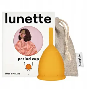 Menstruālā kausiņa Lunette 46 mm, atkārtoti lietojams silikona menstruālais kausiņš, izmērs 46 mm