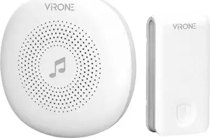 Wireless Doorbell Virone DB-1 (model DB-1) — battery-powered chime, plug-in receiver