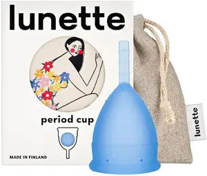 Menstruālā kausiņa Lunette 41 mm, zīmols Lunette, modelis Kubeczek menstruacyjny, zila