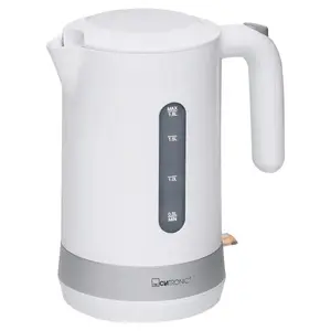 Elektriskais tējkanna CLATRONIC WK 3840 — 1,8 L, 2200 W, balta