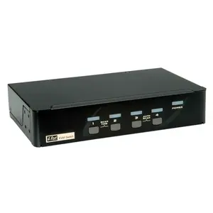 KVM Switch ROLINE 1-User 4-PC DisplayPort with USB Hub, USB keyboard/mouse, 2560x1600, black