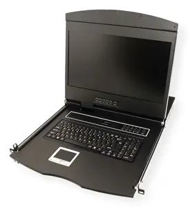Rack console VALUE 26.99.0192 19" (48.3 cm) 1366x768 250 cd/m² USB keyboard/mouse 1U, black