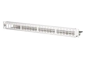 Patch panel accessory MetzConnect 130921-00-E — rack mounting, 1U, stainless steel