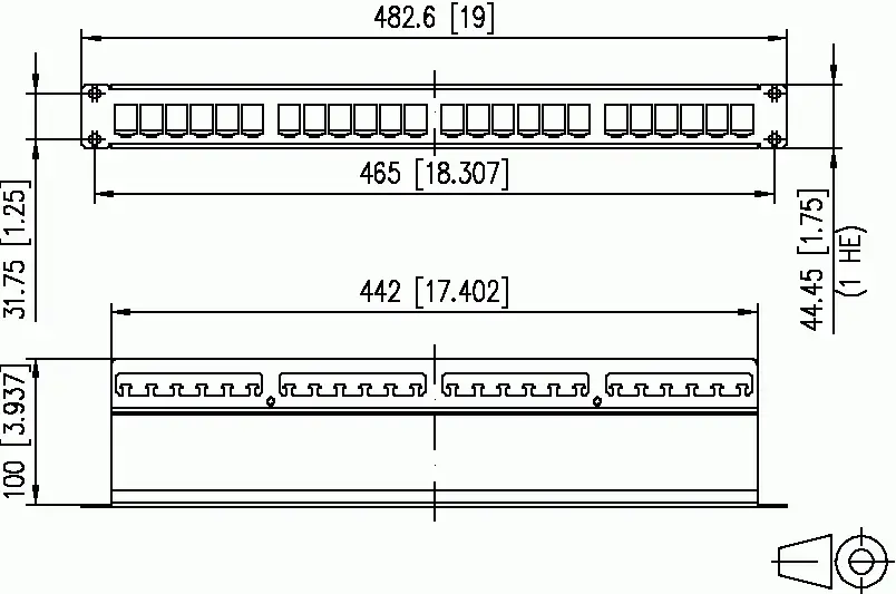 Patch panel accessory MetzConnect 130921-00-E Photo 2