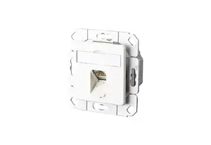 Socket-outlet RJ-45 MetzConnect 1307371102-I — Pearl White, 69.9×69.9×39.5 mm