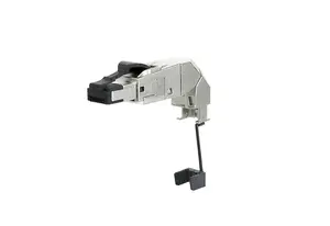 Соединитель проводов RJ-45 MetzConnect 130E405042-E, пластик, чёрный/серебристый, 61.7×13.8×27.5 мм, упак. 10 шт.