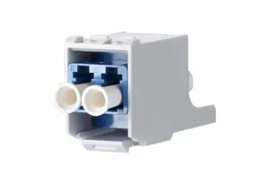 Keystone module MetzConnect 15091071-I flat blue with LC connector