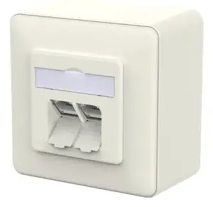 Socket outlet RJ-45 MetzConnect 130E380002-I, white, single-port