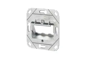 Socket outlet METZ CONNECT 1309141200-E — metal housing, silver