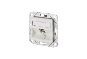 Socket-outlet RJ-45 MetzConnect 130B12D11102-E — Cat6a, White, 69.9×69.9×48.5 mm