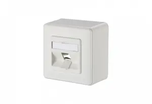 Socket outlet MetzConnect 130B20D10002KE, 1-module, white, 85×85×35 mm