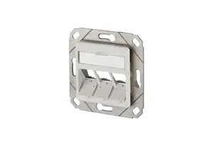 Socket outlet MetzConnect 1309161102-E, white ABS housing, 69.9×69.9×21.2 mm