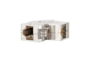 Cable gender changer MetzConnect 1309A1-I, RJ-45 to RJ-45, silver