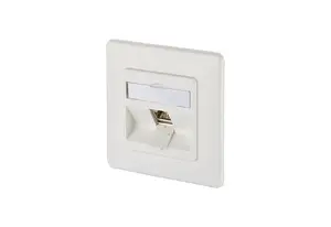 Socket-outlet RJ-45 MetzConnect 1309111002-E Cat6a, white, 80.5×80.5×40.9 mm