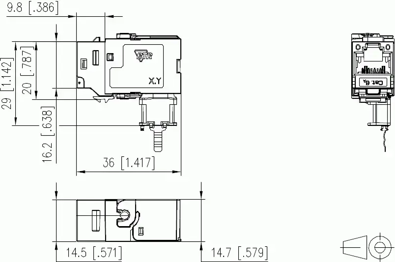 MetzConnect 130B22-E wire connector for Cat6/6e/6a Photo 2
