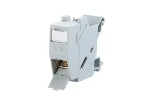 Socket outlet MetzConnect 1309426003-E, zinc housing, grey, 17.5 mm x 60 mm x 52.2 mm