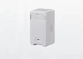 Накладка для розетки/выключателя MetzConnect 1309140002KE, серого цвета, классический дизайн, глянцевая, 1 шт