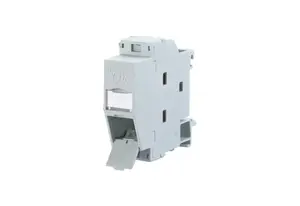 Модуль для коммутационной панели METZ CONNECT REGplus, серый, для кабелей Cat5e/Cat6/Cat6a, 1 шт