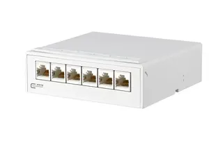 Patch panel MetzConnect 130862-21C-E — 10 Gigabit Ethernet, RJ-45, Cat6a, white, 121.5×37.7×118 mm