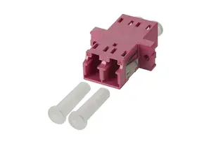 Оптический адаптер MetzConnect LC 15090075-I, одиночный, фиолетовый, 1 шт.