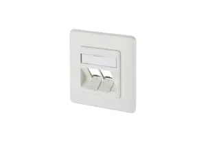 Wall plate / switch cover MetzConnect 130B20D21002KE — White, conventional design