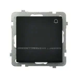 Smart switch Ospel ŁP-6RS/m/33 — 10 A, 250 V, IP20, 71×71×42 mm, black