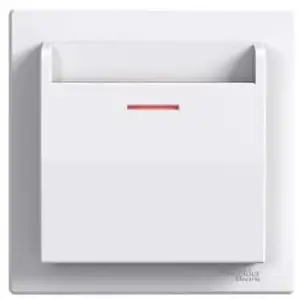 Wall switch Schneider Electric Asfora hotel white EPH6200121 — single-pole hotel switch, white finish