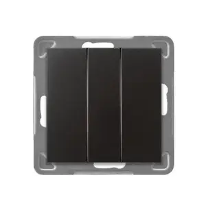 Wall Switch Ospel ŁP-13Y/m/50, anthracite, IP20, 250V AC, 10A, 71×71×40 mm