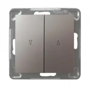 Smart switch Ospel ŁP-7YB/m/23, titanium, IP20, 250 V AC, 10 A, 71×71×40 mm