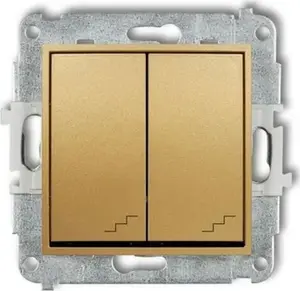 Karlik MINI double staircase switch 29MWP-33 golden
