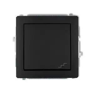 Level switch Karlik 12DWP-3, black, AC 250 V, 10 A, IP20/IP44
