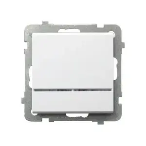 Wall-mounted smart switch Ospel ŁP-1RS/m/00 — 1-gang, 16 A, 250 V, IP20, white, 71×71×42 mm