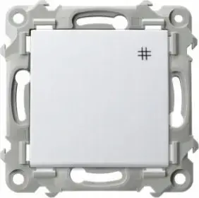 Ospel cross switch Szafir ŁP-4Z/m/00 white – cross/4-way wall switch module