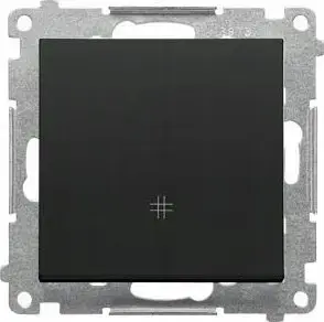 Switch module Kontakt-Simon TW7.01/149 10 AX 250 V~ cross switch, quick-connect, matte black