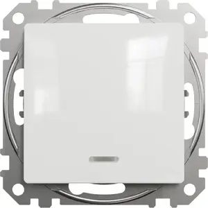 Schneider Electric Sedna Design izgaismota poga SDD111111L, balta