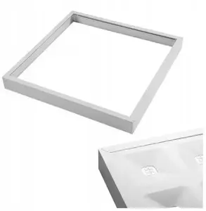 Virskārtas stiprinājuma rāmis 60x60x6,5 cm LED panelim GTV GT-RMBK60X60-00 backplate, balts