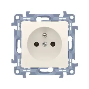 Power socket outlet Kontakt-Simon CGZ1.01/41, white, IP20, 250 V, 77×77×37.5 mm