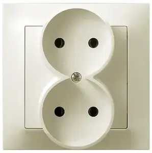 Rozete Ospel GP-2Y/27 — 16 A, IP20, 84×84×45 mm