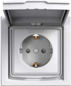Electrical wall socket Schneider Electric Asfora single with cover white EPH3100321