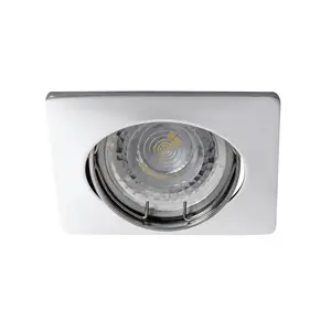 Ceiling light Karlik Kanlux S.A. 26751, GX5.3 base, 10 W, chrome aluminium, 220–240 V, IP20