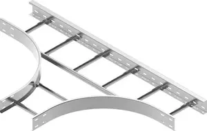 Baks ladder tee TDSC200H100 — metal cable tray ladder tee fitting