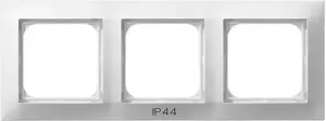 Накладка-рамка Ospel RH-3Y/00 белая, защита IP44, 226×84 мм