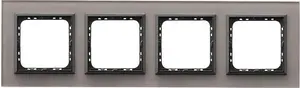 Kontaktligzdas kārbas aksesuārs Ospel R-4RGC/41/25, pelēks plastmasas, 1 gab., iepakojums 130×350 mm