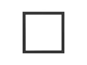 Накладка/рамка для выключателя Kontakt-Simon 10000610-238, пластик, чёрная, 84×84 мм