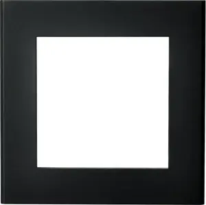 Wall frame Ospel Sonata single-gang R-1RBS/33 for British socket, black metallic