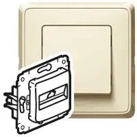 Розетка Legrand Cariva RJ-11 773738, слоновая кость — телефонная/дата-розетка