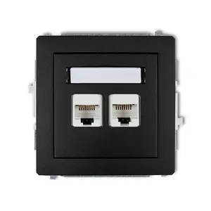 Розетка Karlik 12DGK-4 — 2 x RJ-45 сетевых порта, IP20